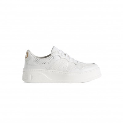 GUCCI WOMEN'S GG EMBOSSED TRAINER 670408 1XL10 9014